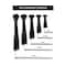 Kable Kontrol Cable Tie Kit, 4 in, 5-1/2 in, 8 in, 11 in, 14 in L, Black, Nylon 6/6, 18 lb, 50 lb Strength CT-KIT-MS-BK - alternate 4
